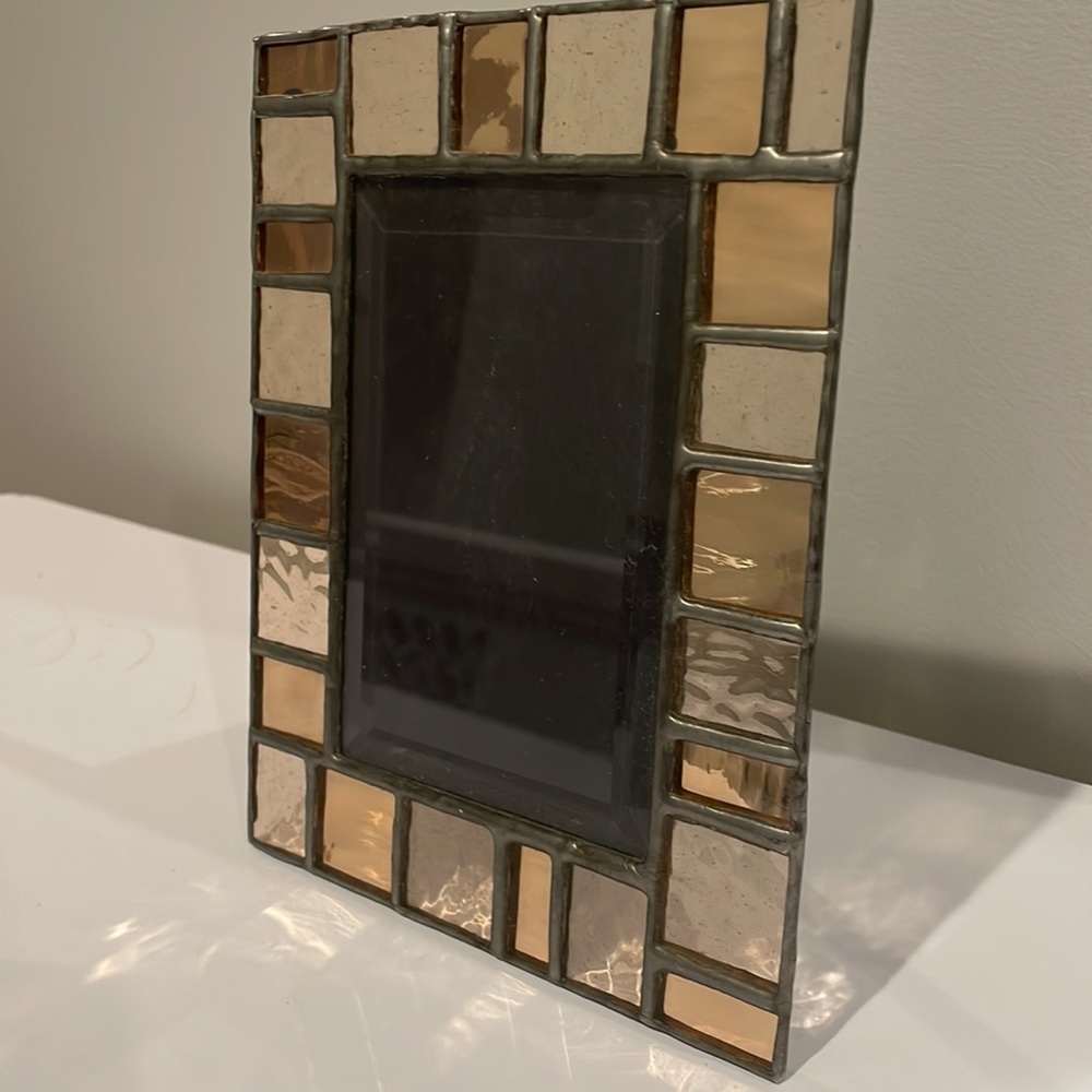 Picture Frame Metallic Glass Mosaic